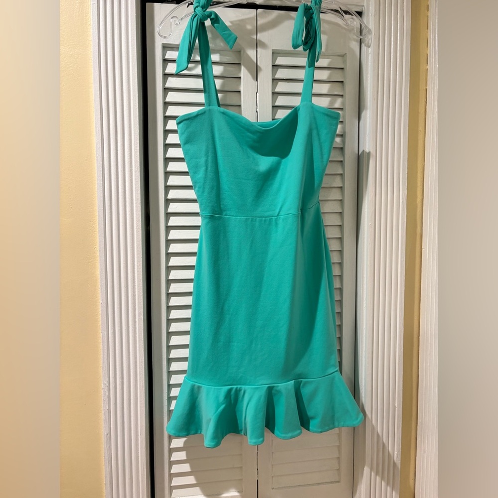 Susana Monaco Aqua Sleeveless Dress